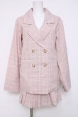 画像1: DearMyLove / チェックセットアップ  ピンク Y-26-04-05-074-EL-TO-SZ-ZY (1)