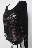 画像2: MAD / スカルクロスプリントカットソー M 黒 Y-26-04-05-075-PU-TO-SZ-ZY (2)