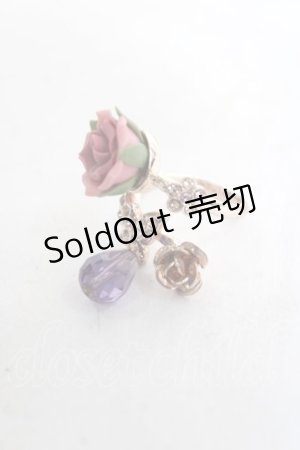 画像: axes femme / ローズバタフライトルネードリング  ゴールド Y-26-04-05-008-AX-AC-SZ-ZY