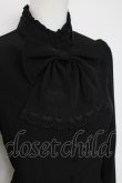画像4: Sheglit / スタンドカラーリボンジャボブラウス L 黒 Y-26-04-05-076-EL-BL-AS-ZY (4)