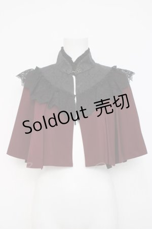 画像: Sheglit / 眠りの森のレースケープ M ワインｘ黒 Y-26-04-05-077-EL-TO-AS-ZY