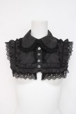 画像1: ATELIER PIERROT / 薔薇レース付け襟  黒 Y-26-04-05-078-EL-ZA-AS-ZY (1)