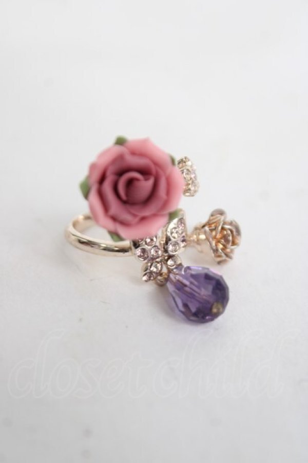 画像2: axes femme / ローズバタフライトルネードリング  ゴールド Y-26-04-05-008-AX-AC-SZ-ZY (2)