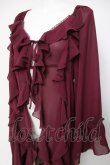 画像3: axes femme / オフショル風フリルガウン  ワイン Y-26-04-05-081-AX-TO-SZ-ZY (3)