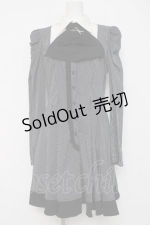 画像: DARK IN LOVE / ヨークデザインワンピース L 黒ｘシロ Y-26-04-05-089-PU-OP-AS-ZY