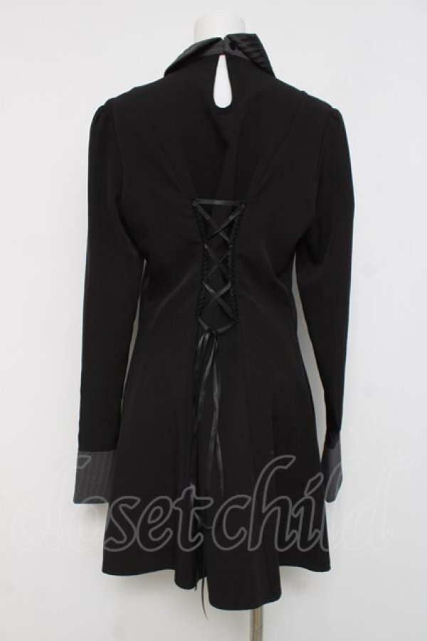 画像2: DARK IN LOVE / ヨークデザインワンピース L 黒ｘグレー Y-26-04-05-091-PU-OP-AS-ZY (2)