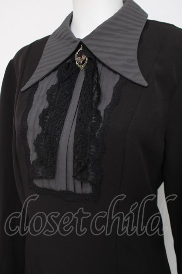 画像3: DARK IN LOVE / ヨークデザインワンピース L 黒ｘグレー Y-26-04-05-091-PU-OP-AS-ZY (3)