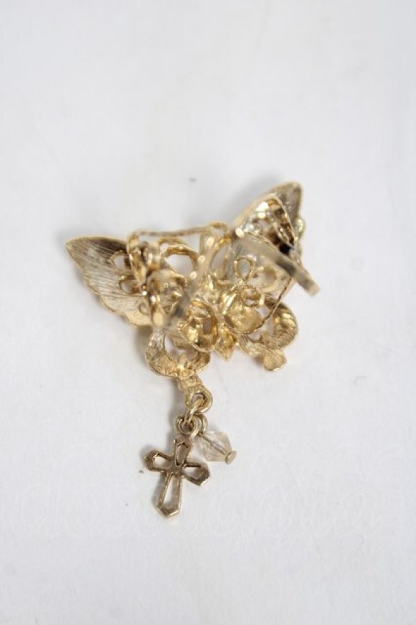 画像3: axes femme / 蝶×十字架リング  ゴールド Y-26-04-05-009-AX-AC-SZ-ZY (3)