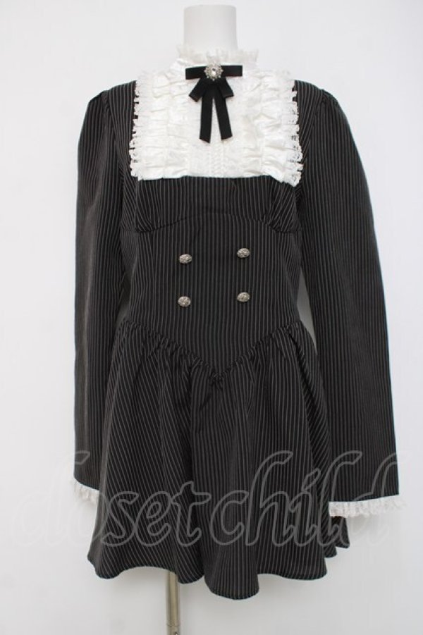 画像1: DARK IN LOVE / ヨークデザインワンピース L 黒ｘシロ Y-26-04-05-093-PU-OP-AS-ZY (1)