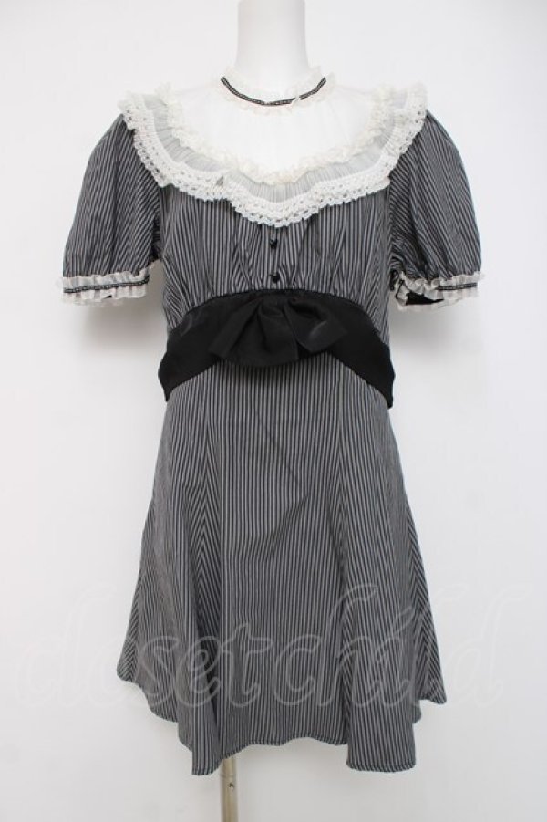 画像1: DARK IN LOVE / レースデザインワンピース XL グレーｘ黒 Y-26-04-05-094-PU-OP-AS-ZY (1)