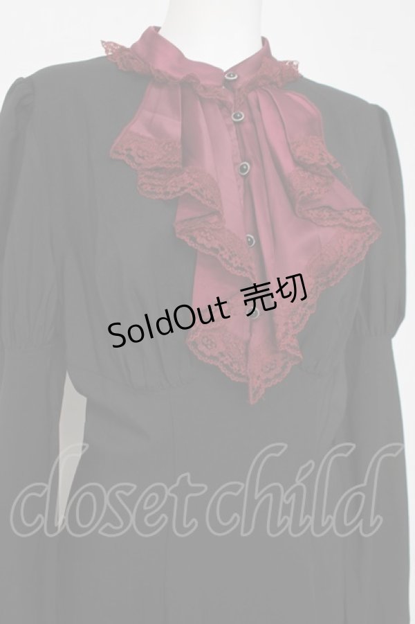 画像3: DARK IN LOVE / ヨークデザインワンピース L 黒ｘワイン Y-26-04-05-095-PU-OP-AS-ZY (3)