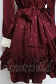 画像4: Pina sweetcollection / ローズジャガードワンピース  ワイン Y-26-04-05-096-LO-OP-AS-ZY (4)