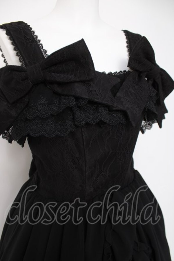 画像5: ATELIER PIERROT / -Blooming Rose- フィッシュテールジャンパースカート  黒 Y-26-04-05-102-EL-OP-AS-ZY (5)