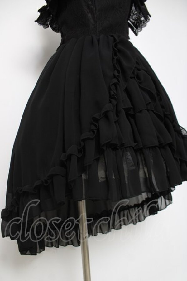 画像6: ATELIER PIERROT / -Blooming Rose- フィッシュテールジャンパースカート  黒 Y-26-04-05-102-EL-OP-AS-ZY (6)