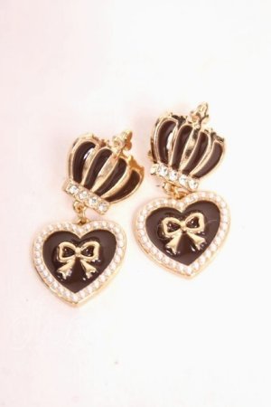 画像: m petit by misako / AM×NIクラウンハートイヤリング  中茶 Y-26-04-05-011-LO-AC-SZ-ZY