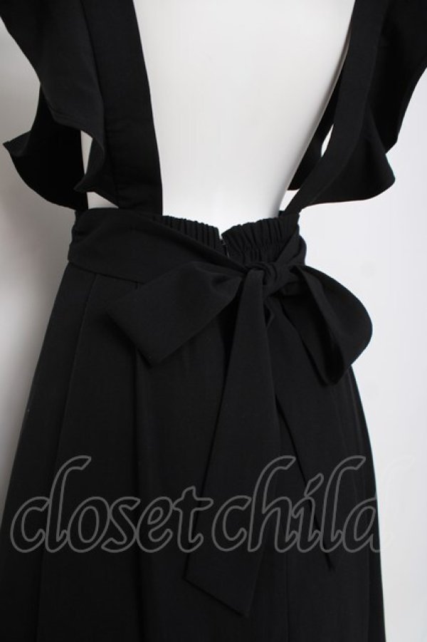 画像4: Ank Rouge / サス付きミドル丈スカート  黒 Y-26-04-05-105-CA-SK-SZ-ZY (4)