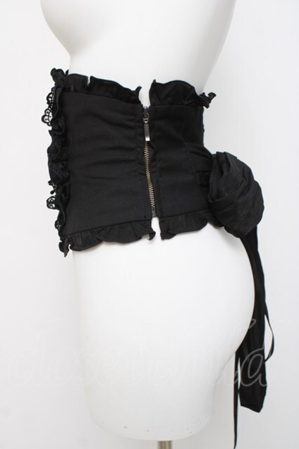 画像2: Sheglit / レースフリルコルセット  黒 Y-26-04-05-106-EL-ZA-AS-ZY (2)