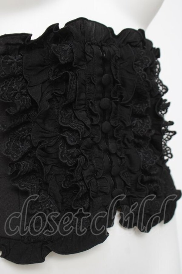 画像5: Sheglit / レースフリルコルセット  黒 Y-26-04-05-106-EL-ZA-AS-ZY (5)