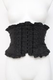 画像1: Sheglit / フロッキークラシカルコルセット M 黒 Y-26-04-05-109-EL-ZA-SZ-ZY (1)