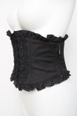 画像2: Sheglit / フロッキークラシカルコルセット M 黒 Y-26-04-05-109-EL-ZA-SZ-ZY (2)