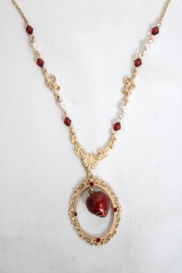 画像1: axes femme POETIQUE / ベリーフレームネックレス  ゴールド Y-26-04-05-013-AX-AC-SZ-ZY (1)