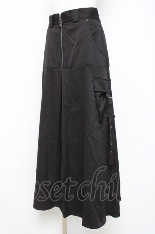 画像1: axes femme POETIQUE / ベルトデザインアーミースカート  黒 Y-26-04-05-120-AX-SK-SZ-ZY (1)