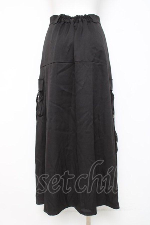 画像3: axes femme POETIQUE / ベルトデザインアーミースカート  黒 Y-26-04-05-120-AX-SK-SZ-ZY (3)