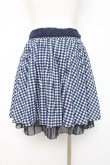 画像2: axes femme / ギンガムチェック柄スカート  紺 Y-26-04-05-121-AX-SK-SZ-ZY (2)