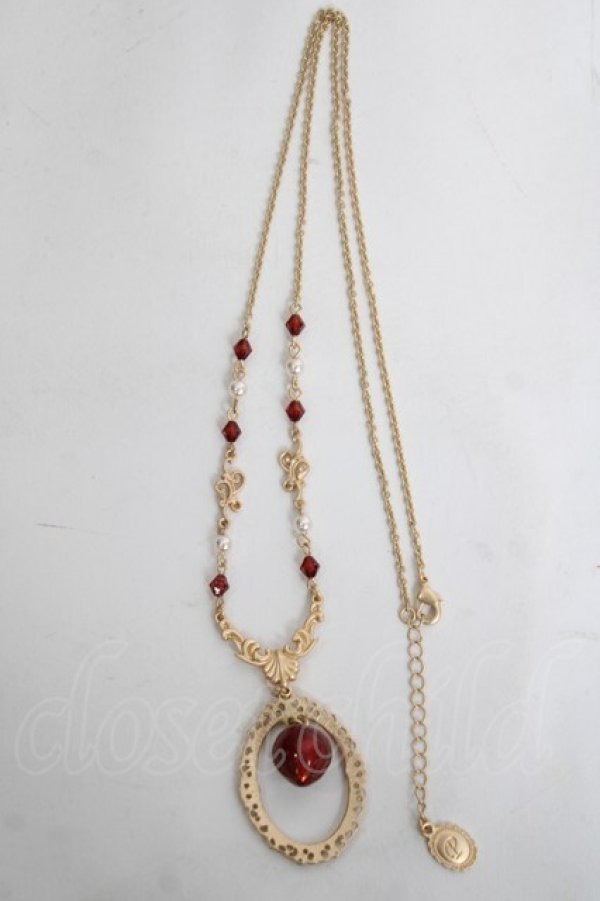 画像2: axes femme POETIQUE / ベリーフレームネックレス  ゴールド Y-26-04-05-013-AX-AC-SZ-ZY (2)