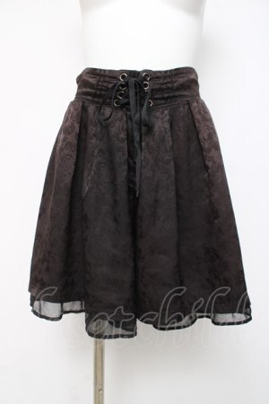 画像: axes femme / アソート柄編上ショートパンツ M 黒 Y-26-04-05-123-AX-PA-SZ-ZY