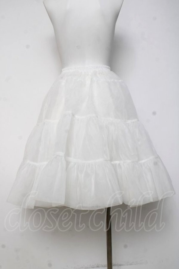 画像2: Hoshibako Works / 60cm ボリュームチュールパニエスカート  ホワイト Y-26-04-05-128-LO-SK-SZ-ZY (2)