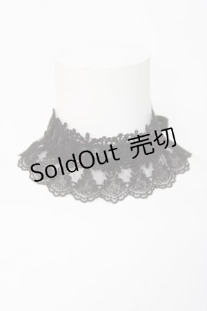 画像: ATELIER PIERROT / レースチョーカー  黒 Y-26-04-05-015-EL-ZA-AS-ZY