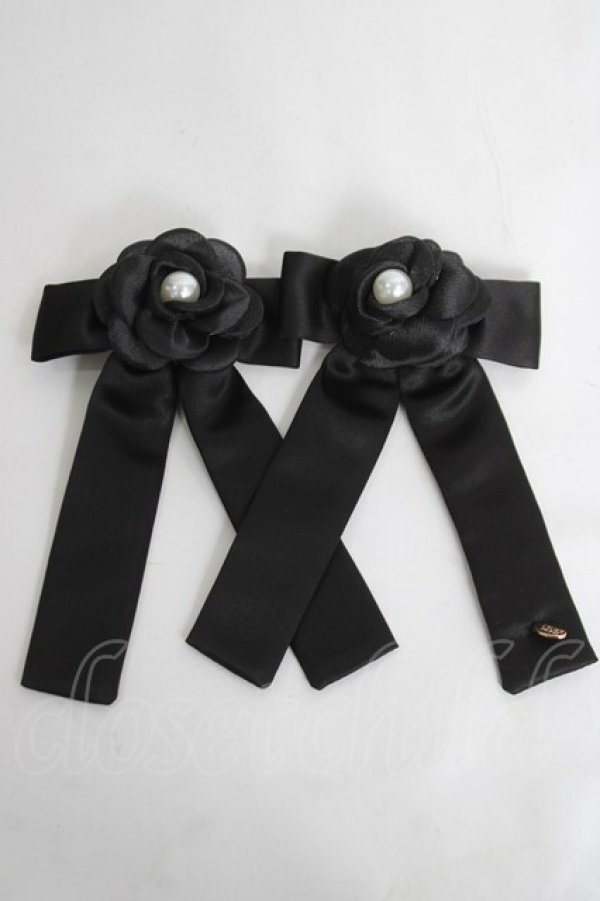 画像1: m petit by misako / AM*NIPL2Pクリップ  黒 Y-26-04-05-028-LO-AC-SZ-ZY (1)