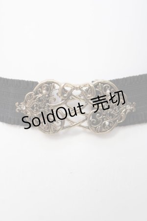 画像: axes femme POETIQUE / レースアップリボンゴムベルト  ゴールド Y-26-04-05-029-AX-ZA-SZ-ZY