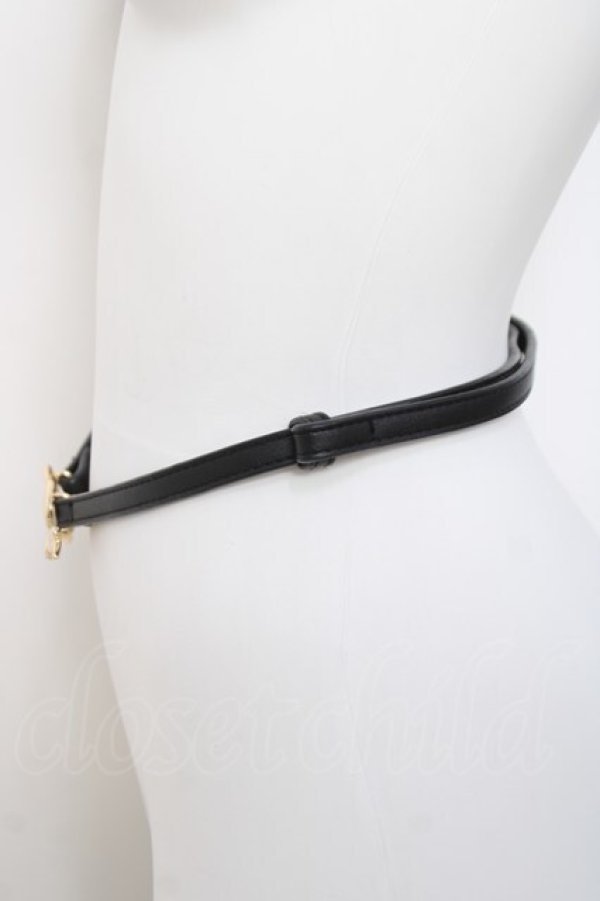 画像3: ｍ petit by misako / TT*AMリボンバックルベルト  黒 Y-26-04-05-030-LO-ZA-SZ-ZY (3)