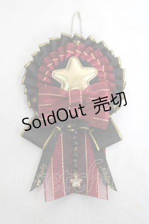 画像: ATELIER　Ruby / ロゼットチャームブローチ  ワイン Y-26-04-05-032-EL-ZA-AS-ZY