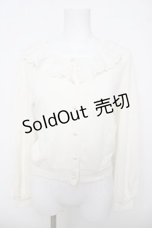 画像: Ank Rouge / レース衿裏毛SETUP M アイボリー Y-26-04-07-037-CA-TO-SZ-ZY