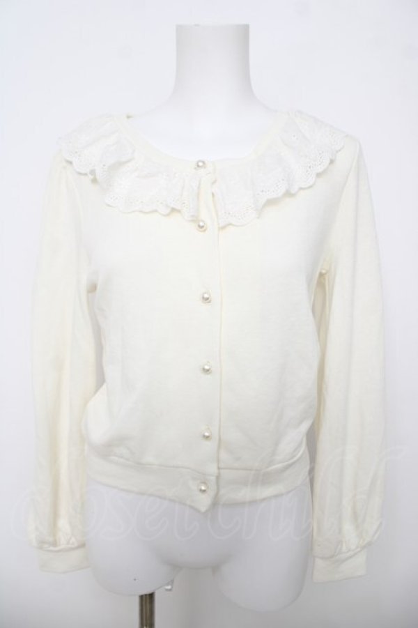 画像1: Ank Rouge / レース衿裏毛SETUP M アイボリー Y-26-04-07-037-CA-TO-SZ-ZY (1)