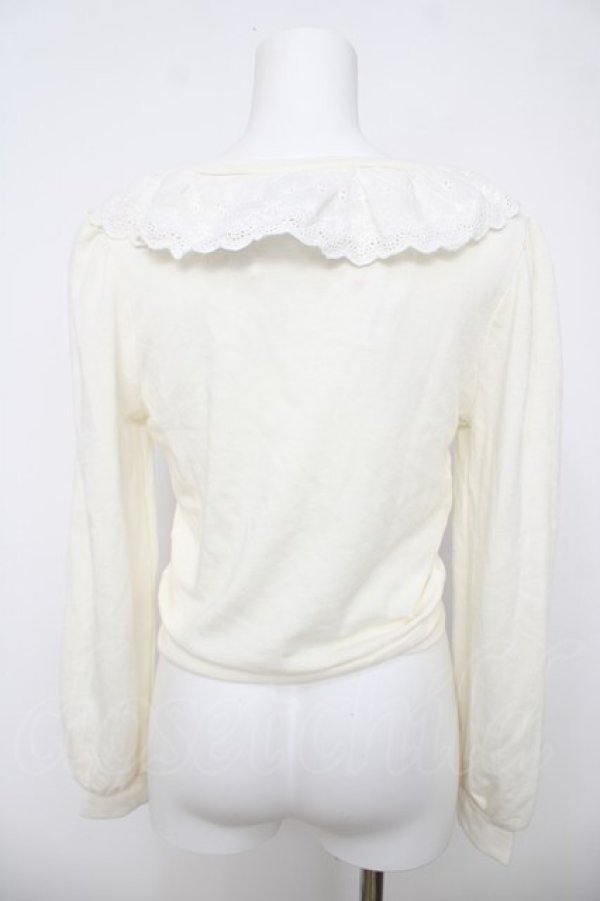 画像2: Ank Rouge / レース衿裏毛SETUP M アイボリー Y-26-04-07-037-CA-TO-SZ-ZY (2)