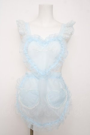 画像: Angelic Pretty / Heart Fairyフリルエプロン  サックス Y-26-04-07-042-AP-TO-SZ-ZY