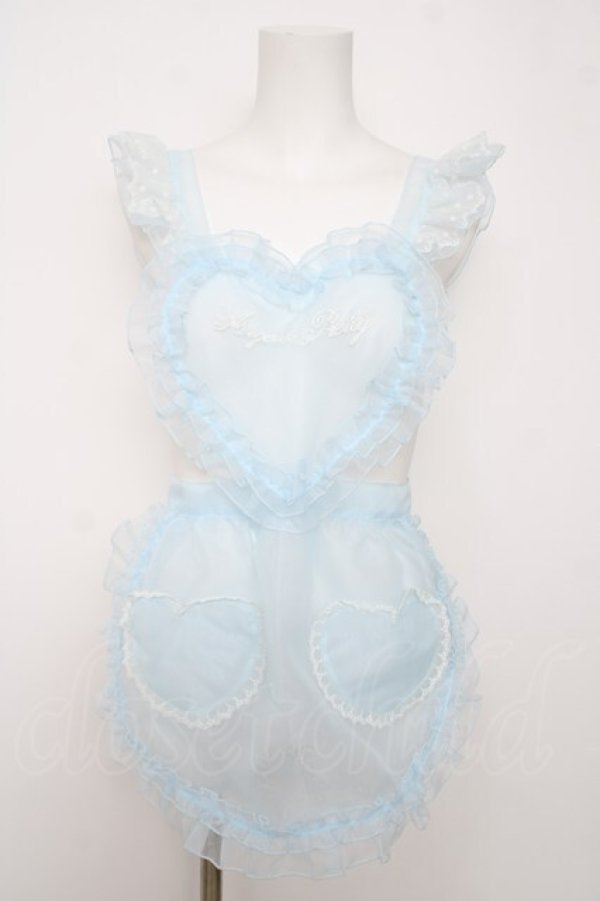 画像1: Angelic Pretty / Heart Fairyフリルエプロン  サックス Y-26-04-07-042-AP-TO-SZ-ZY (1)