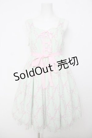 画像: Angelic Pretty / Sweetie Ribbonジャンパースカート  ミント Y-26-04-07-045-AP-OP-SZ-ZY