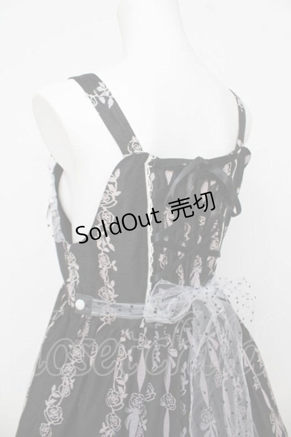 画像5: BABY, THE STARS SHINE BRIGHT / Sugar Rose Tea Timeプリントハートジャンパースカート  黒 Y-26-04-07-046-BA-OP-SZ-ZY (5)