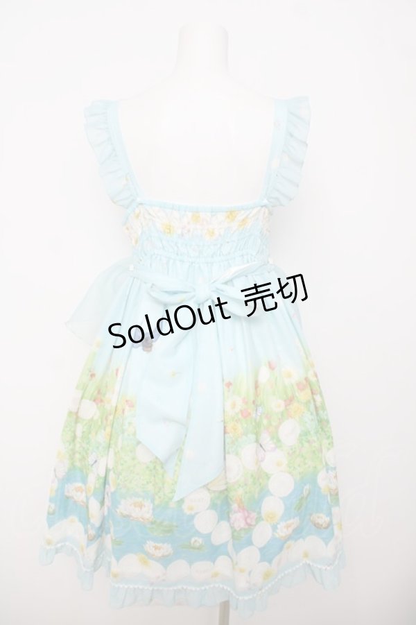 画像2: BABY, THE STARS SHINE BRIGHT / Thumbelina Fairy Tale〜未来への旅立ち〜柄ペタルエプロンジャンパースカート  サックス Y-26-04-07-047-BA-OP-SZ-ZY (2)