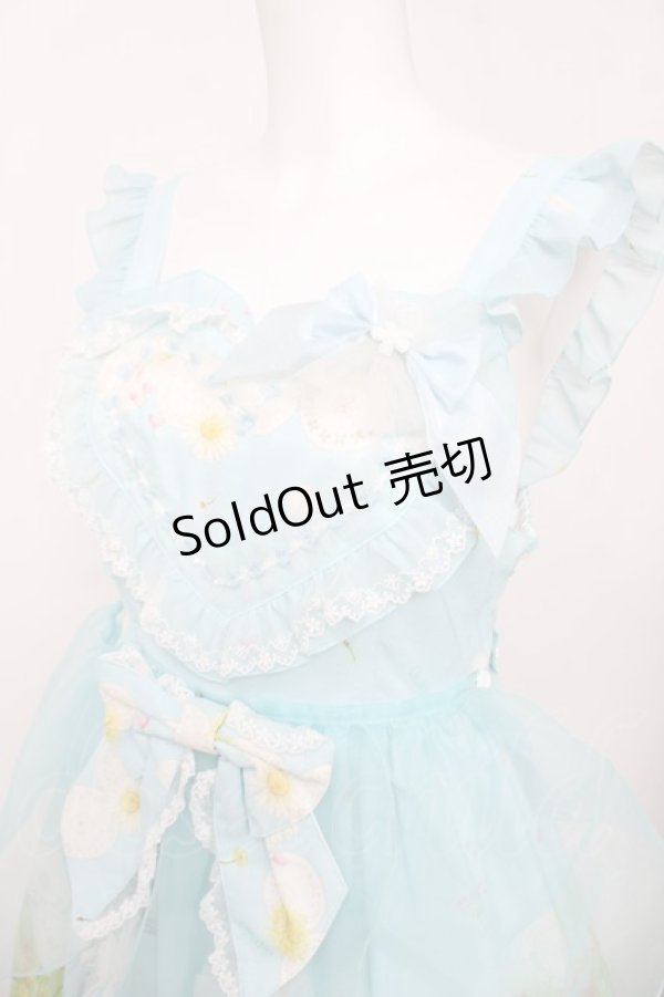 画像3: BABY, THE STARS SHINE BRIGHT / Thumbelina Fairy Tale〜未来への旅立ち〜柄ペタルエプロンジャンパースカート  サックス Y-26-04-07-047-BA-OP-SZ-ZY (3)