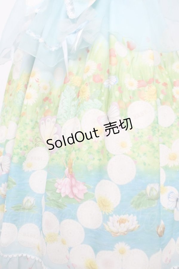 画像4: BABY, THE STARS SHINE BRIGHT / Thumbelina Fairy Tale〜未来への旅立ち〜柄ペタルエプロンジャンパースカート  サックス Y-26-04-07-047-BA-OP-SZ-ZY (4)