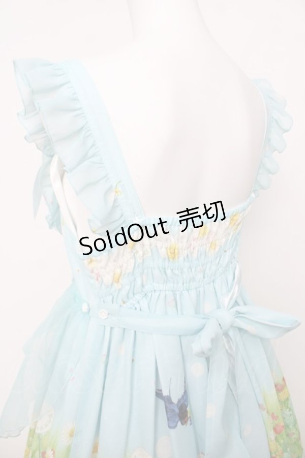 画像5: BABY, THE STARS SHINE BRIGHT / Thumbelina Fairy Tale〜未来への旅立ち〜柄ペタルエプロンジャンパースカート  サックス Y-26-04-07-047-BA-OP-SZ-ZY (5)