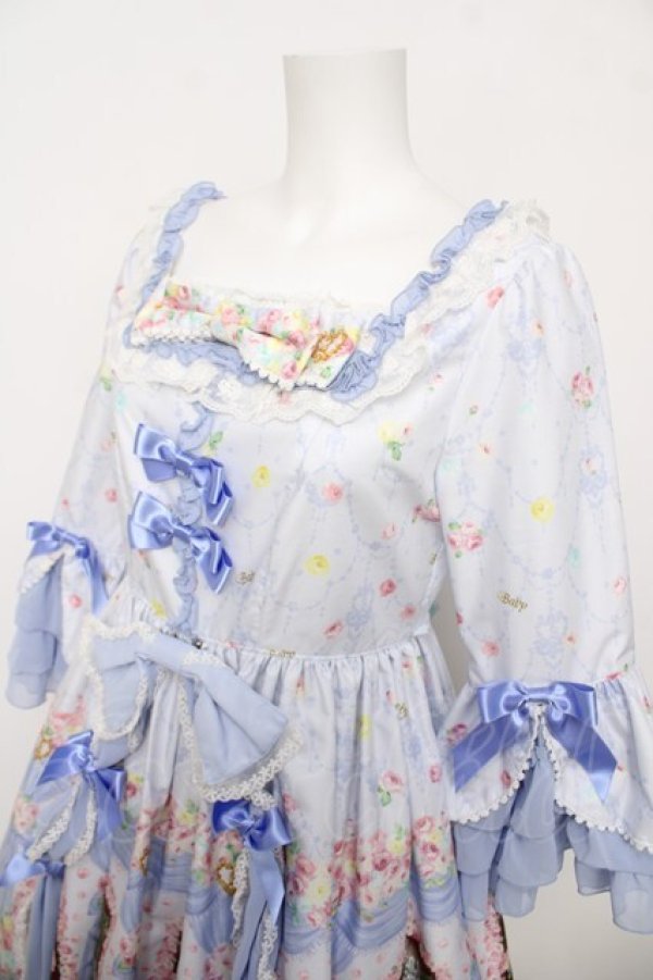 画像3: BABY, THE STARS SHINE BRIGHT / 夢色に花舞うPrincess Garden Party柄ワンピース  ラベンダー Y-26-04-07-051-BA-OP-SZ-ZY (3)