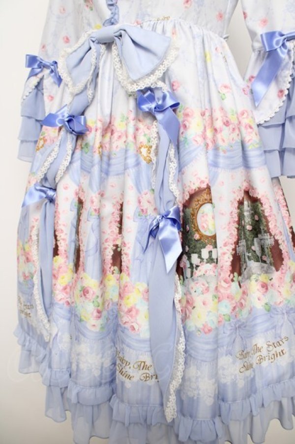 画像4: BABY, THE STARS SHINE BRIGHT / 夢色に花舞うPrincess Garden Party柄ワンピース  ラベンダー Y-26-04-07-051-BA-OP-SZ-ZY (4)