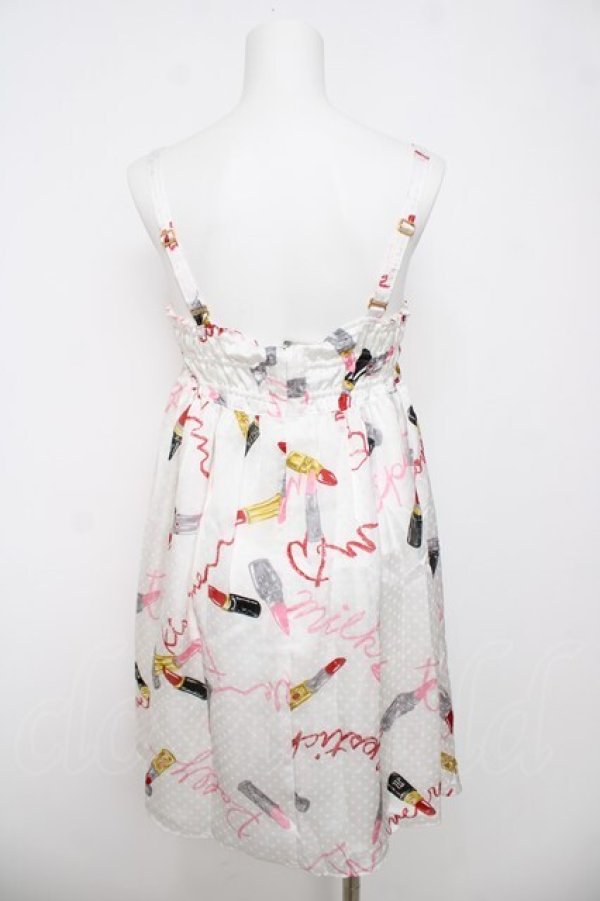 画像2: MILK / ラブ・ルージュスリップドレス  ホワイト Y-26-04-07-052-ML-OP-SZ-ZY (2)